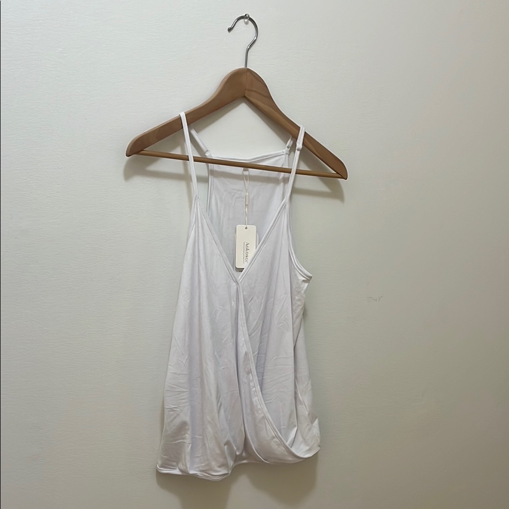 White Relaxed Cut Out Camisole